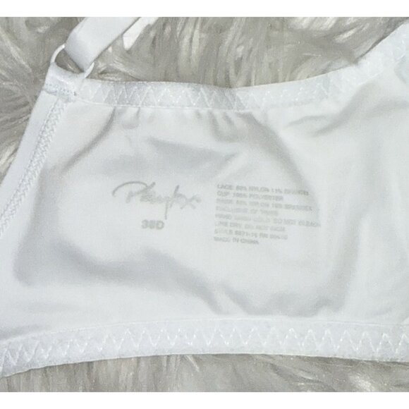 Playtex 8971 Full Coverage Bra Unpadded Lace Underwire Womens 38D White New Nwt - Picture 6 of 6
